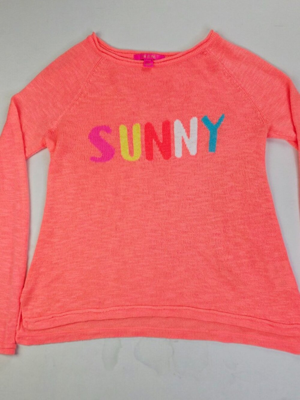 Lily Pulitzer Papaya Punch Sunny Intarsia Lightweight Womens Size Medium Sweater